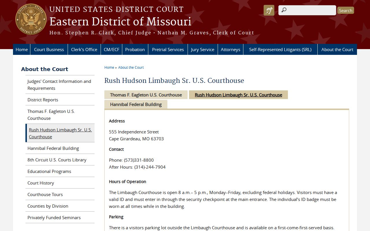 Iron County civil docket federal courthouse access reference