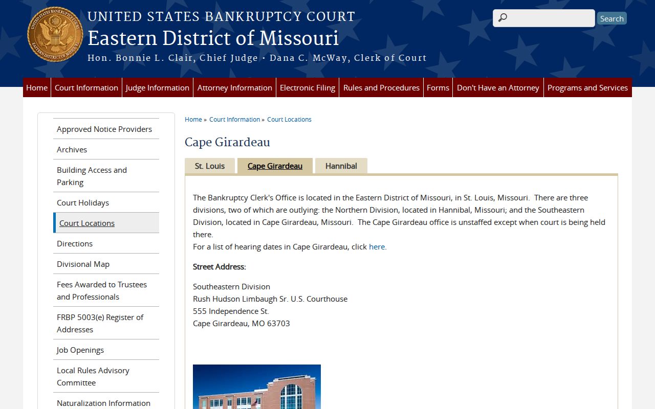 Iron County court calendar research showing separate federal courthouse scheduling