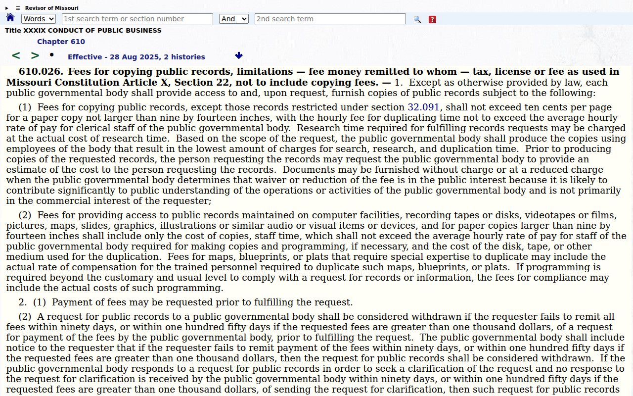 Iron County criminal docket copying law reference